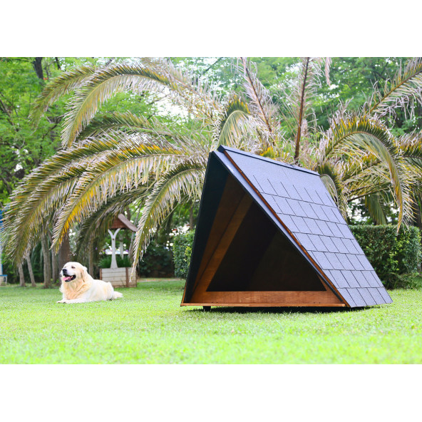 Mandu Ahşap Köpek Kulübesi (A Frame) - 7