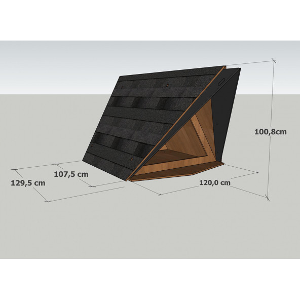 Mandu Ahşap Köpek Kulübesi (A Frame) - 8