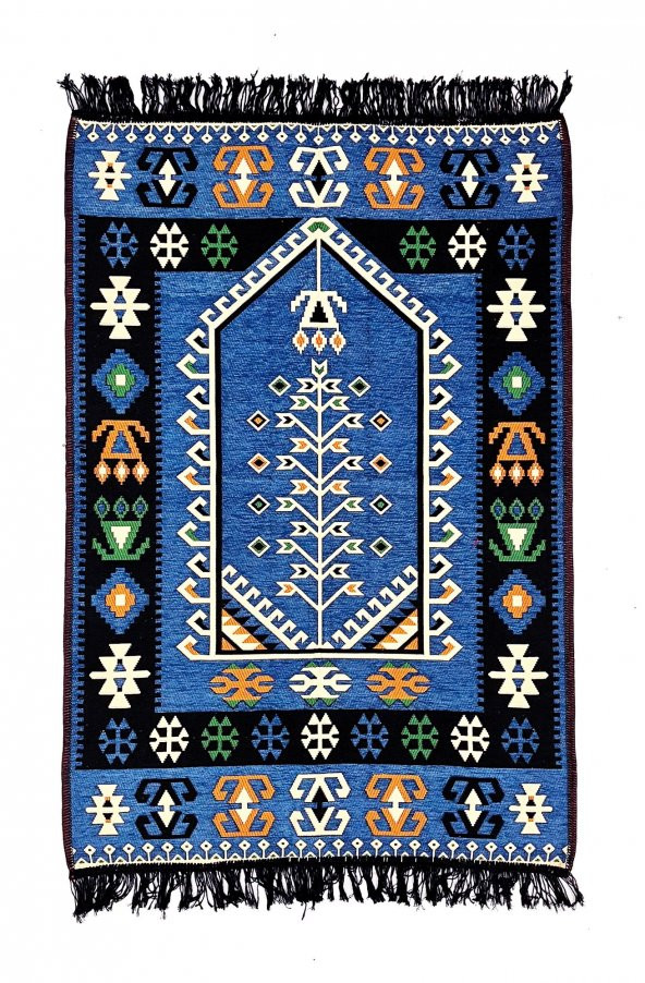 Shark Anadolu Seccade Kilim 11 Mavi