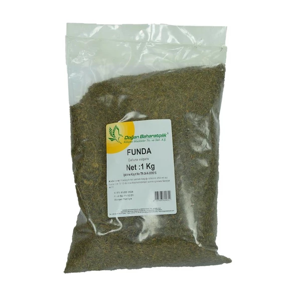 Doğan Baharatçılık Funda Yaprağı Kiloluk Funda Otu Yaprak 1KG