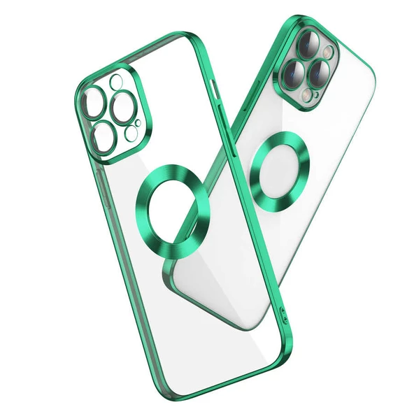 iPhone 12 Pro Max Kılıf Kamera Korumalı Logo Gösteren Omega Kapak - Resim 10