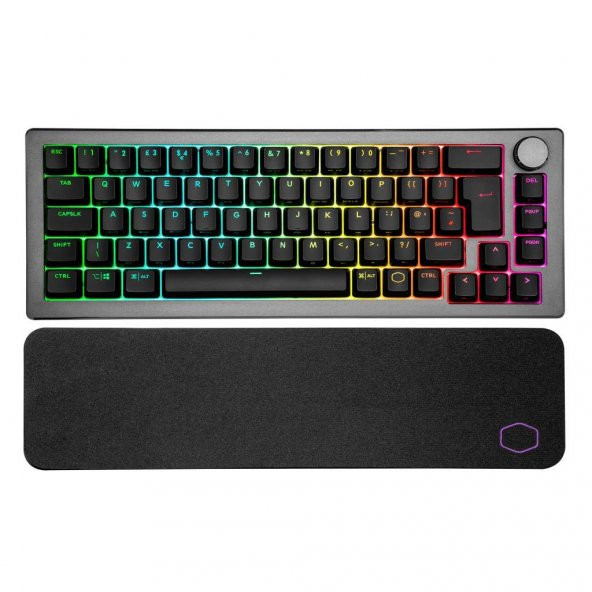 Cooler Master CK721 RGB Red Switch 2.4/Bluetooth 65 Mekanik Oyuncu Klavyesi Uzay Gri-UK Layout