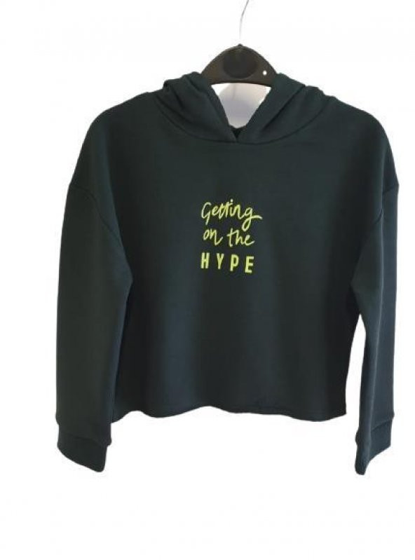 Getting On The Hype Kısa Kapşonlu Sweat