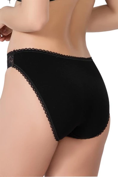 Emay Bayan Modal Pamuklu Dantelli Bikini Külot 1444 - 4