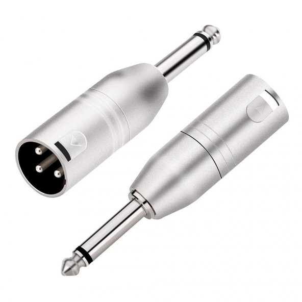 XLR Erkek - 6.3 mm Mono Erkek Çevirici Aparat