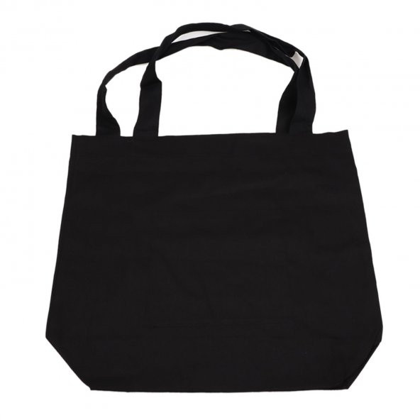 KAĞIT UÇAK BASKILI TASARIM LARGE OMUZ ÇANTASI SİYAH - 2