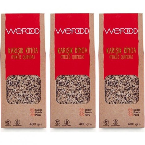 Wefood Karışık Kinoa 3lü ürün görseli 1