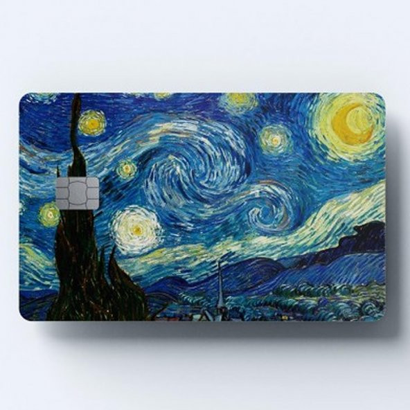 YILDIZLI GECE KART KAPLAMA STİCKER