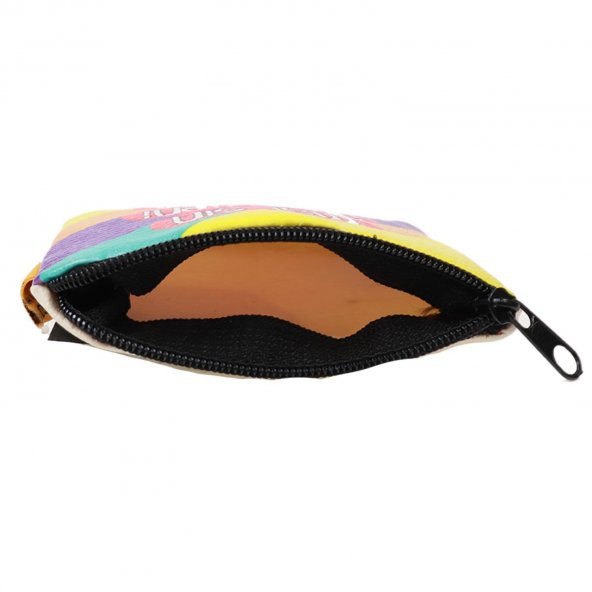 RENKLİ MALSIN AMA SENİ SEVİYORUM TASARIM SÜET BOZUK PARA CÜZDANI - 2