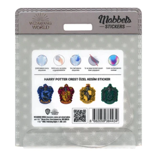 HARRY POTTER GRİ TASARIM STİCKER SET - 6