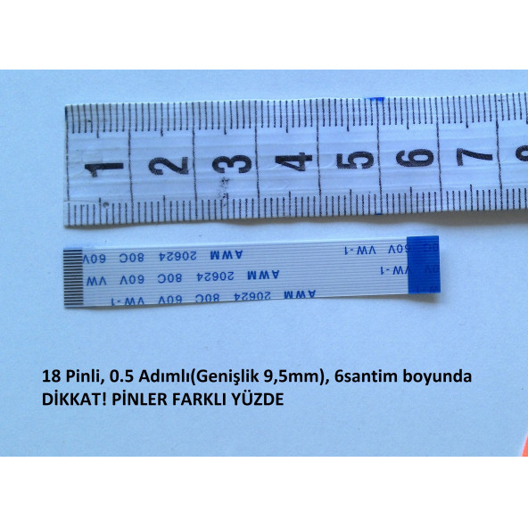 Asus N53S N53SM N53SN N53SV Power Flex Kablosu 18 Pin 18-0.5-6B
