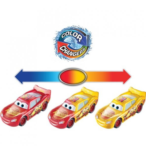 Disney Cars Cars Renk Değiştiren Araçlar Lıghtnıng Mcqueen GNY95 - 2