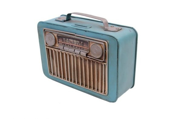 Dekoratif Metal Radyo Kumbaralı Hediyelik ürün görseli