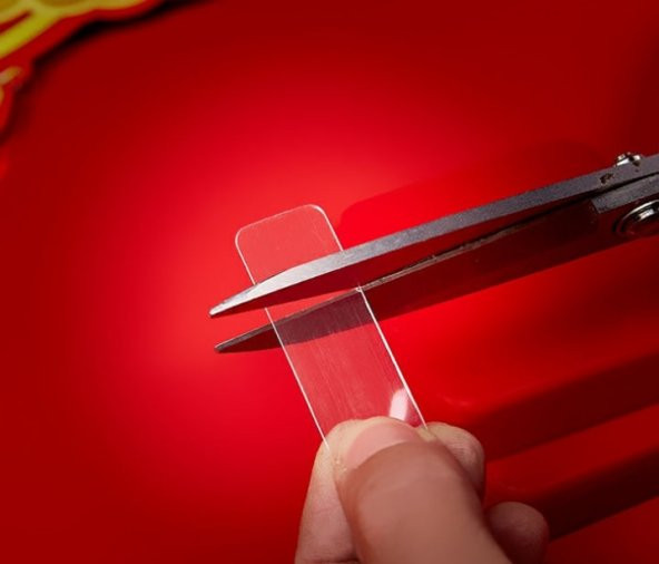 60 Parça Çok Amaçlı Çift Taraflı Bant 1 cm x 4,5 cm Yıkanabilir - Resim 4