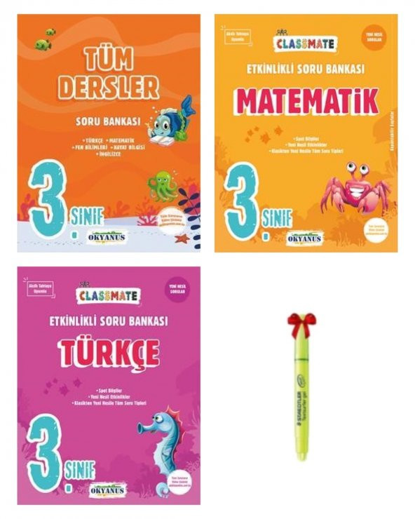 3.Sınıf Classmate Tüm Dersler Matematik ve Türkçe