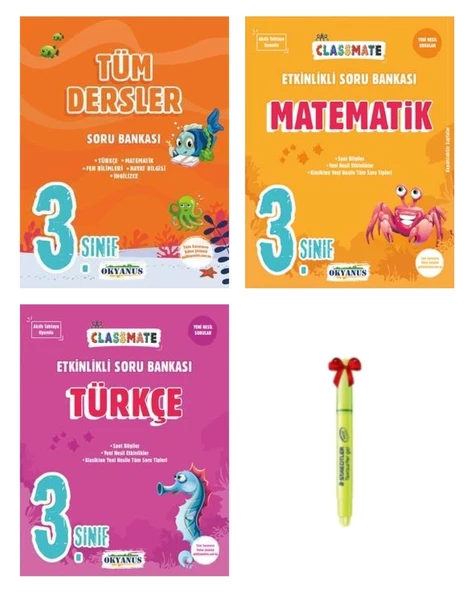 3.Sınıf Classmate Tüm Dersler Matematik ve Türkçe