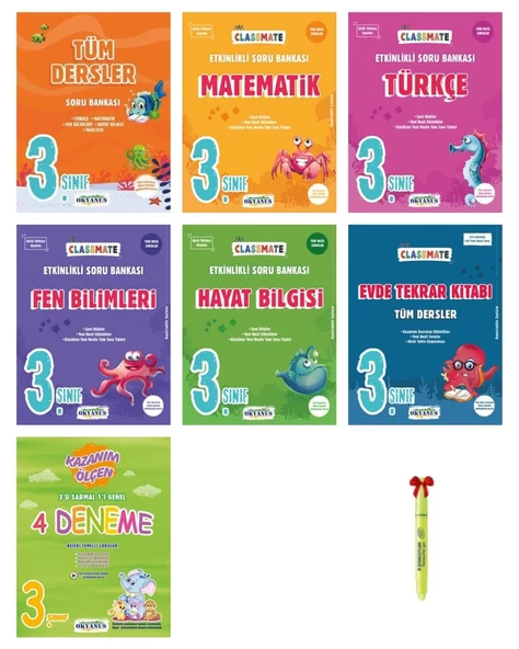 3.Sınıf Classmate Tüm Dersler FULL Set ( 7 Kitap )
