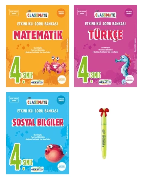 4.Sınıf Classmate Matematik Türkçe ve Sosyal Bilgiler