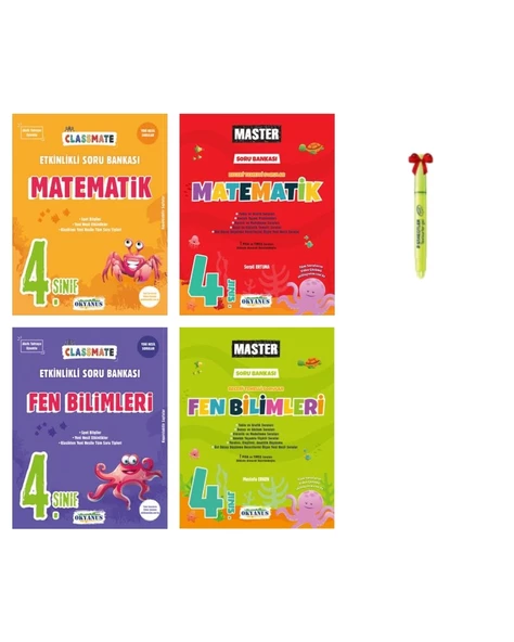 4.Sınıf Classmate Matematik Fen ve Master Matematik Fen