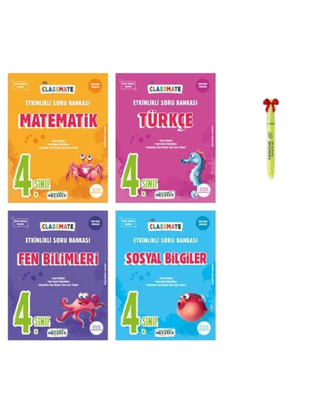4.Sınıf Classmate Matematik Türkçe Fen Bilimleri ve Sosyal Bilgiler