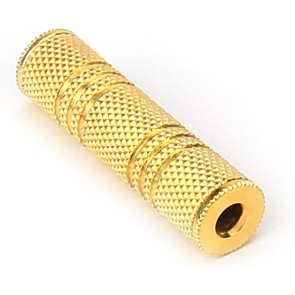 3.5 mm Stereo Dişi - Dişi Kaliteli Gold Ara Aparat