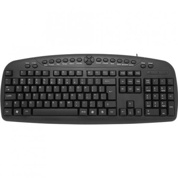 Frisby FK-130EU İngilizce Q Usb Kablolu Siyah Klavye ürün görseli