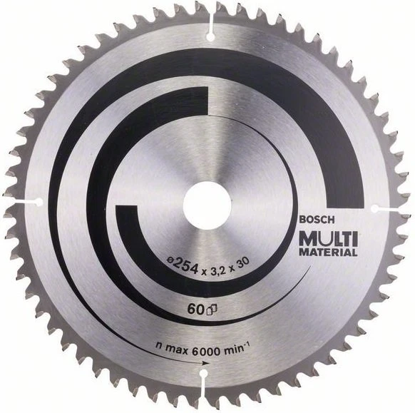 Bosch Multi Material Elmas Daire Testere Bıçağı Ahşap 254mm 60Diş