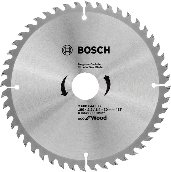 Bosch - Ekonomik Seri 190*30 mm 48 Diş 10'lu  Daire Testere Bıçağı - 1