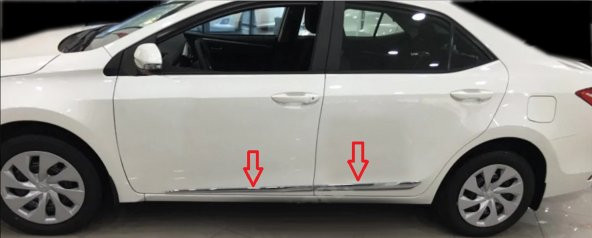 Toyota Corolla Kapı Çıtası Krom 4 Kapı 2013 - 2018