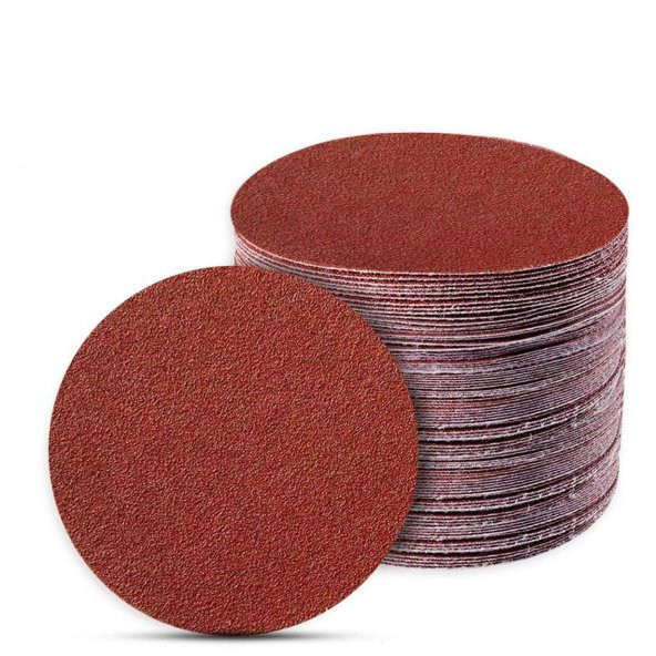 100 Adet Cırt Zımpara 115 mm Spiral Avuç Taşlama (Karma Paket)