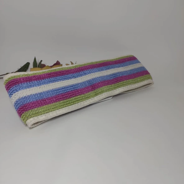 Banyo Sırt Kesesi Çift Taraflı Slıkon Duş Lifi Sırt Fırçası 60 Cm - Resim 2