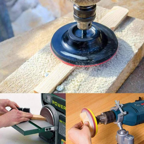 50 Adet Cırt Zımpara 115 mm Spiral Avuç Taşlama (Karma Paket) - Resim 5