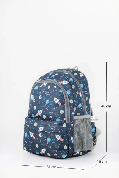 Cambridge Polo Club 3'lü Okul Çanta Seti Planet / PLCAN2079.301 - Resim 10