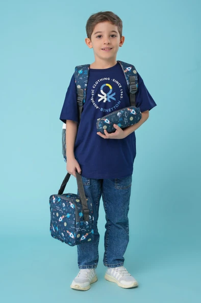 Cambridge Polo Club 3'lü Okul Çanta Seti Planet / PLCAN2079.301 - Resim 3