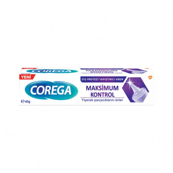 Corega Maksimum Kontrol Diş Protezi Yapıştırıcı Krem 40 Gr