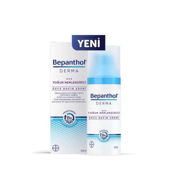 Bepanthol Derma Yoğun Nemlendirici Gece Bakım Kremi 50 ML