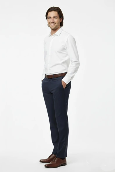 Erkek Klasik Kumaş Pantolon Likra Kumaş BGL-ST02205 - Resim 8