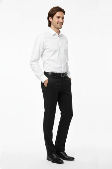 Erkek Klasik Kumaş Pantolon Likra Kumaş BGL-ST02205 - Resim 12