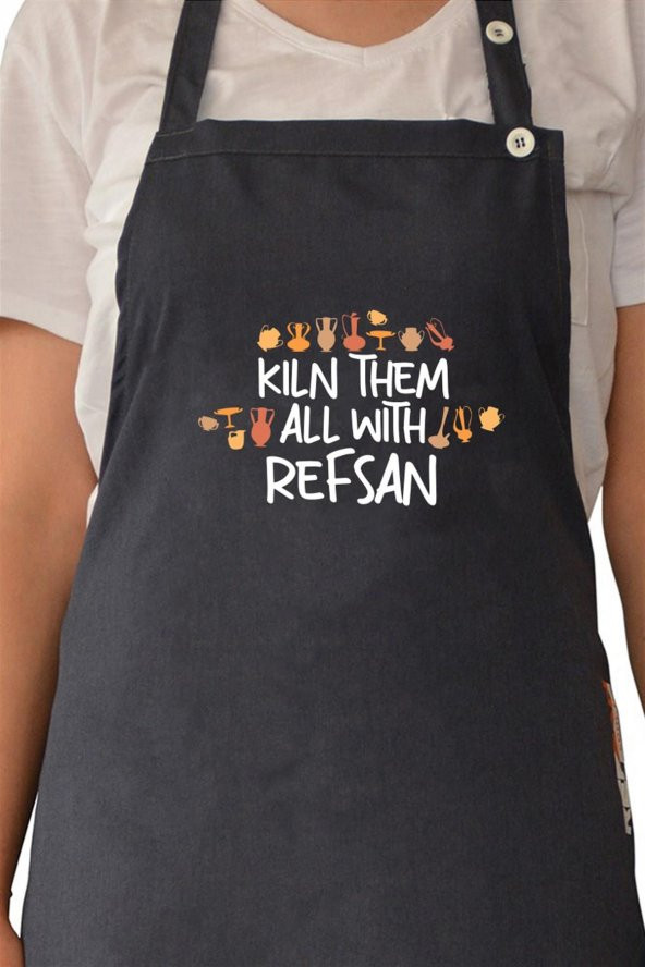 Renkli Stylish Atölye Önlüğü - Kiln Them - Resim 3