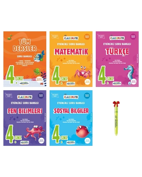 4.Sınıf Classmate Tüm Dersler Matematik Türkçe Fen Sosyal