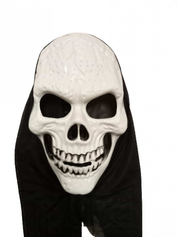 CADILAR BAYRAMI HALLOWEEN İSKELET BEYAZ MASKE 27CMX22CM