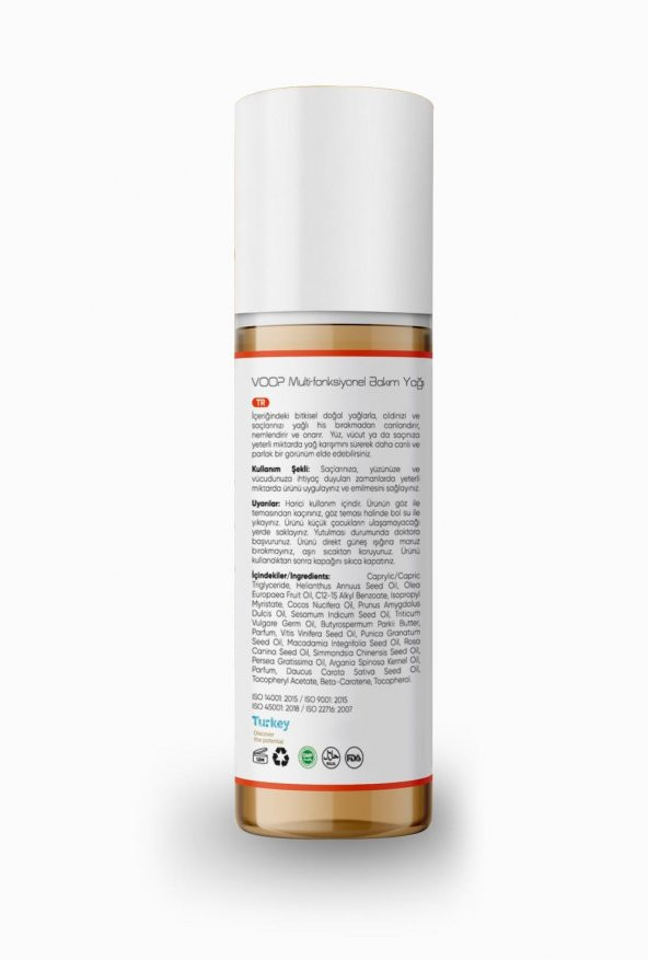 VOOP Multi-Fonksiyonel Bakım Yağı 100 ml - 2
