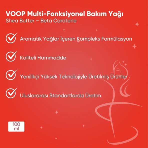 VOOP Multi-Fonksiyonel Bakım Yağı 100 ml - 3
