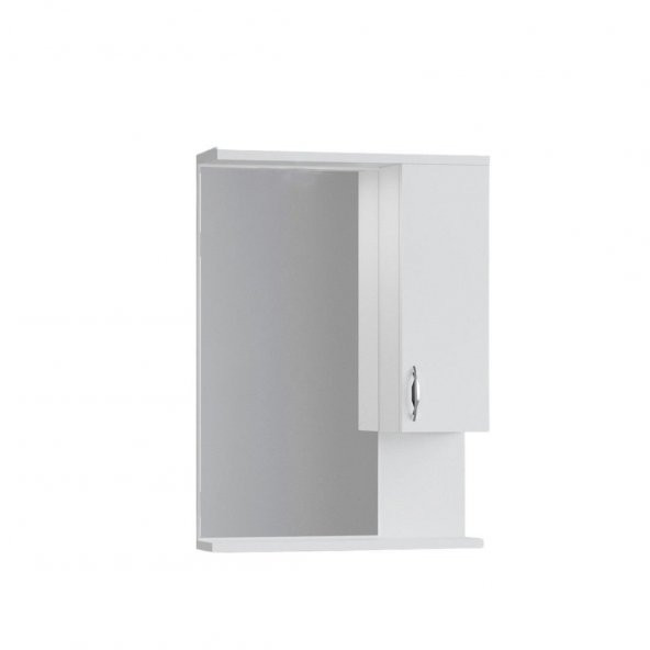 DENKO Akyazı 55 cm Mdf Beyaz Banyo Dolabı Üst Modül