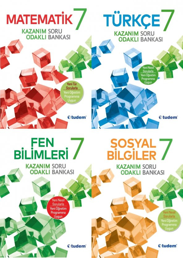 Tudem Yayınları 7.Sınıf Kazanım Odaklı Soru Bankası Set
