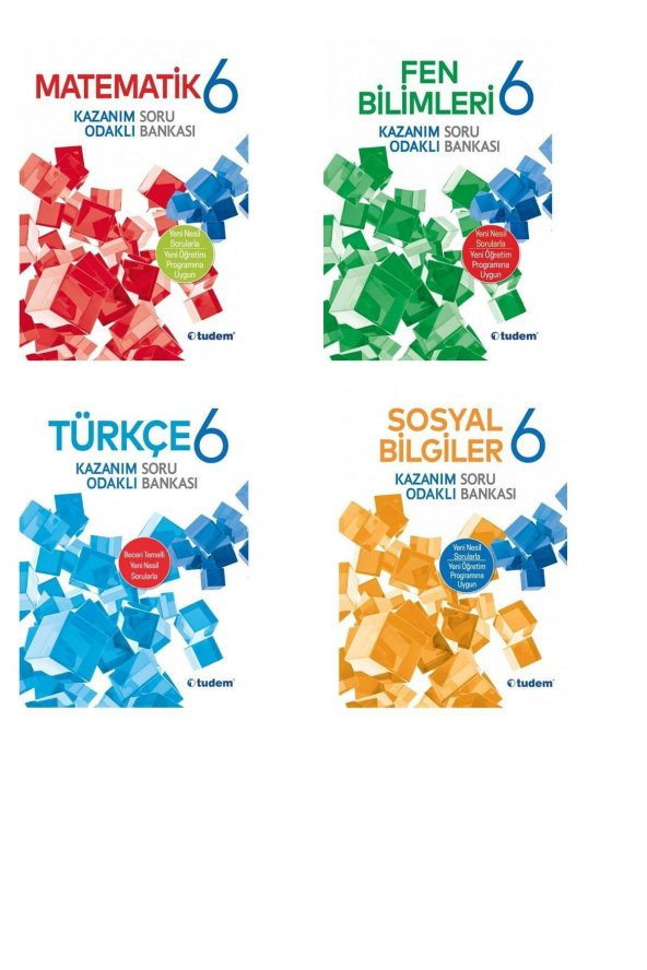 Tudem 6 Sınıf Matematik Fen Türkçe Sosyal Soru Bankası Seti