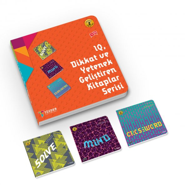 7-9+ Yaş Level-2 (SOLVE-MIND-CROSSWORD)  / IQ Dikkat Ve Yetenek Geliştiren Kitaplar Serisi ürün görseli 1