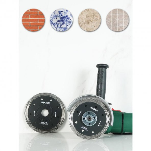 Rodex Slim Elmas Beton Tuğla Granit Kesme Kesici Diski 115 mm - 4