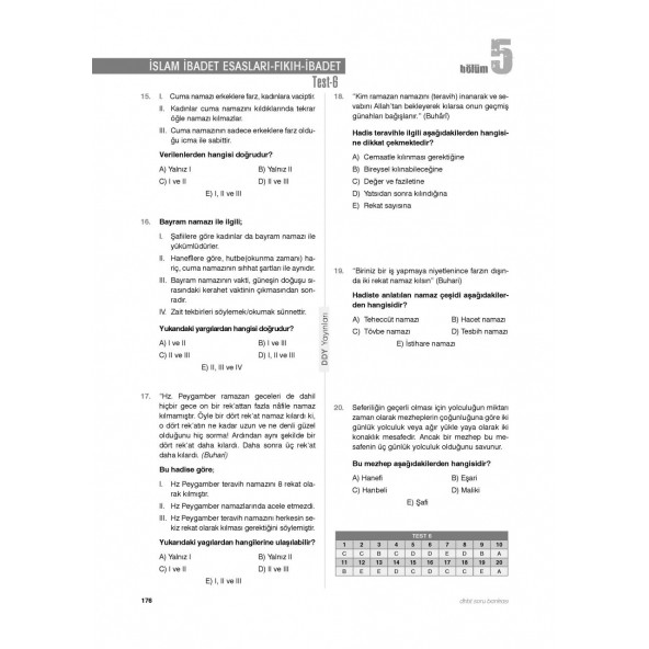 DHBT KOZ LİSANS ÖNLİSANS SORU BANKASI - 6