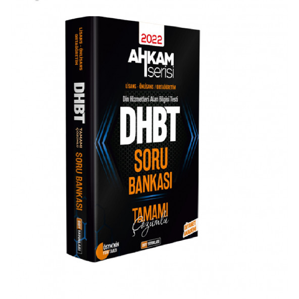 DHBT AHKAM SERİSİ Tüm Adaylar Tamamı Çözümlü Soru Bankası